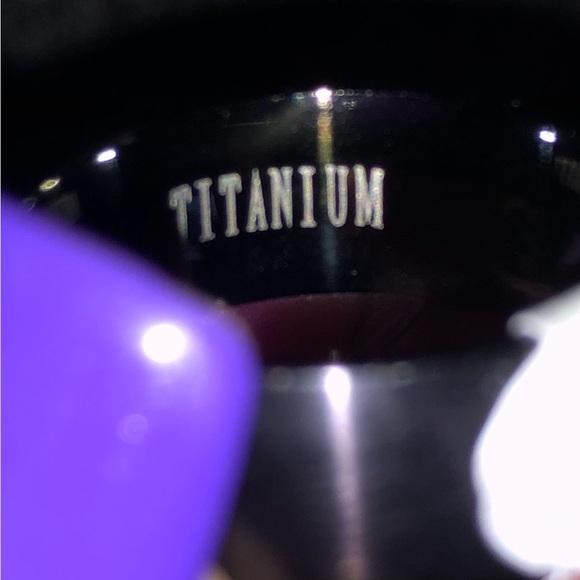 Titanium Black Smooth Finished Band Ring Size 8 Unisex - Picture 4 of 6